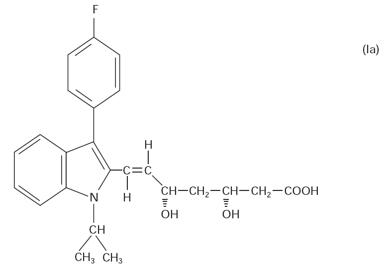 sous forme racémique ou énantiomérique ; sous forme d'acide libre, de sel, d'ester ou de δ-lactone,...